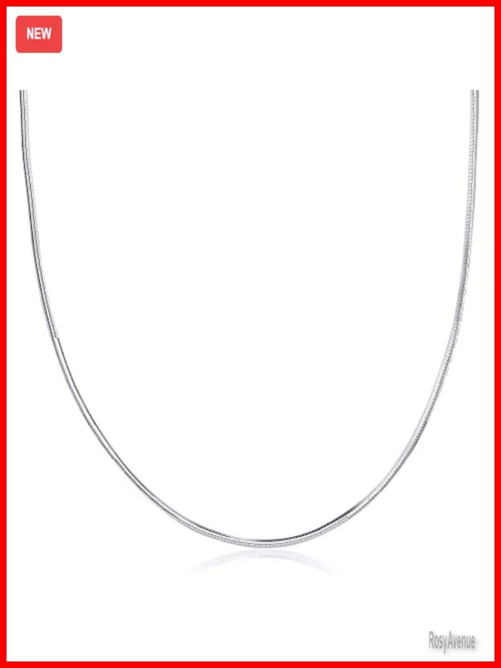 925 Sterling Silver 1.5MM Snake Chain Necklace Italian Lobster Clasp